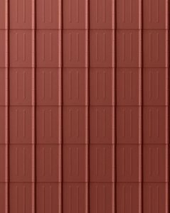 Алюминиевая кровля  Кровельный лист 05 Красный P.10 RAL 3009 Prefa