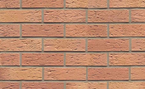 Кирпич клинкерный пустотелый Muhr 08 Lachsrot рустик, 240*115*52 мм